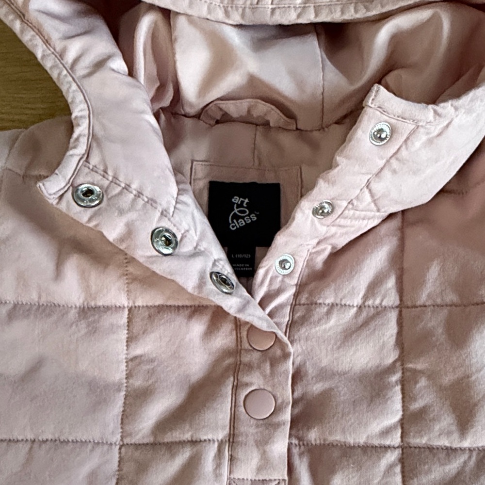 Art Class Blush Pink Buttoned Jacket 10/12 - Picture 3 of 4